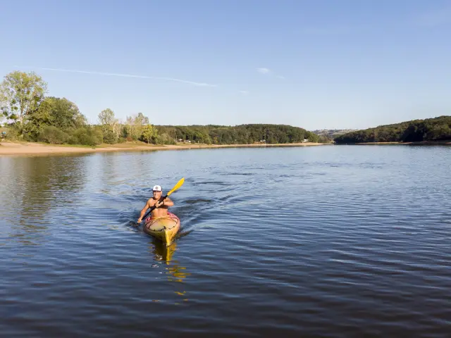 Canoë au lac De Montaubry.