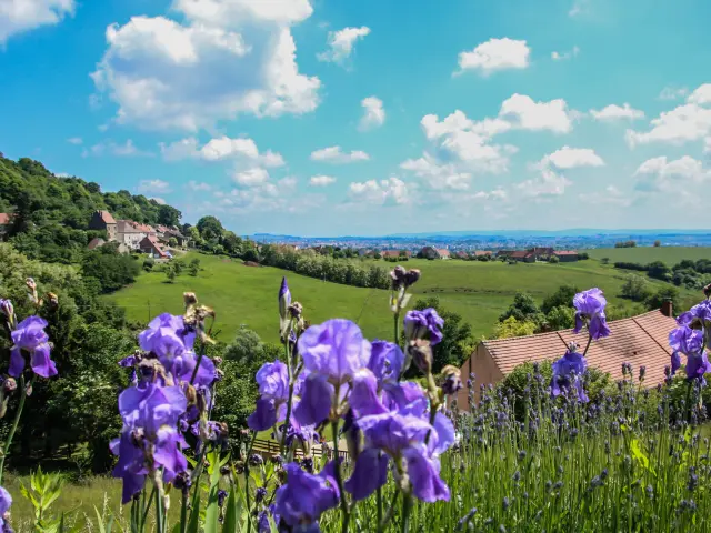 Panorama à Montcenis.